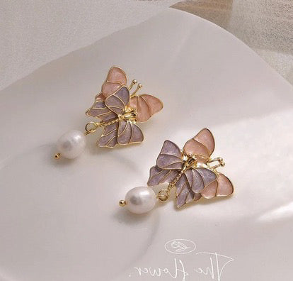 Korean Butterfly Earrings