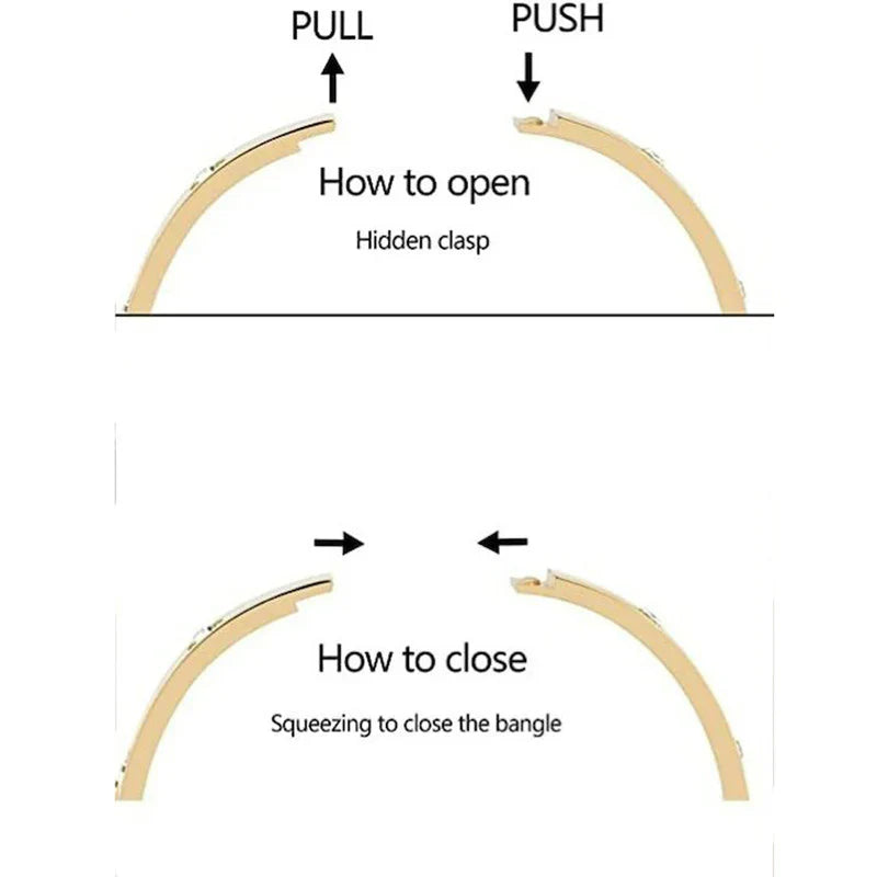 Stainless Steel Contemporary Gold Plated Love AD Anti-Tarnish Bracelet