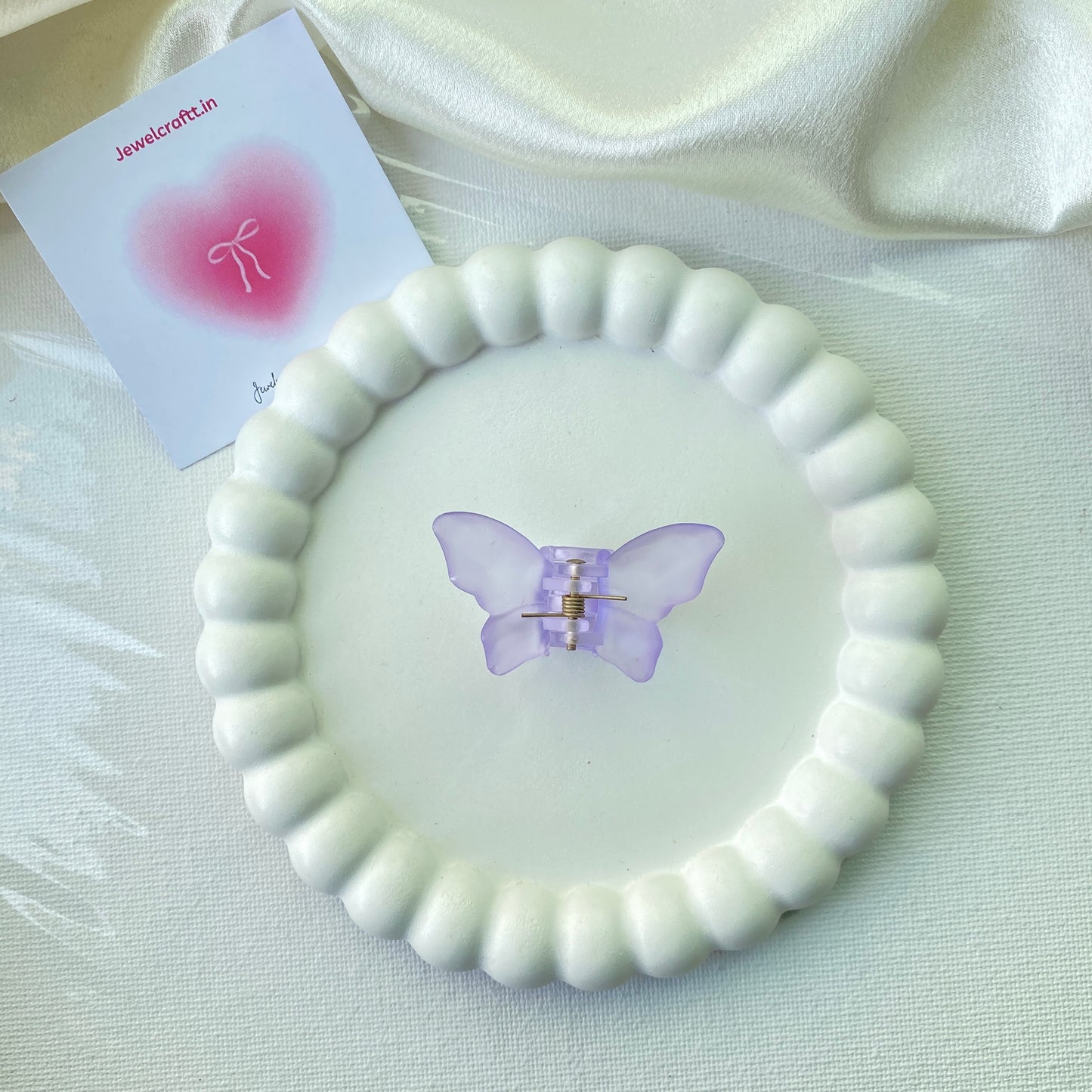 Lavender butterfly Claw-Clip