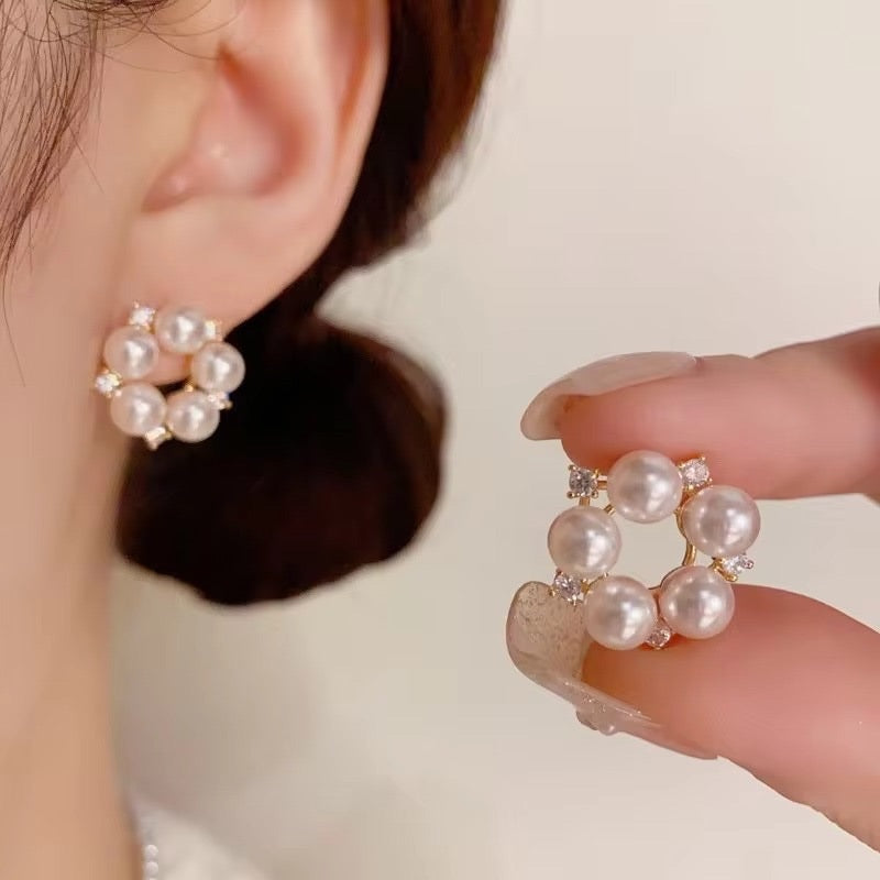 Golden Pearl Radiance Earrings