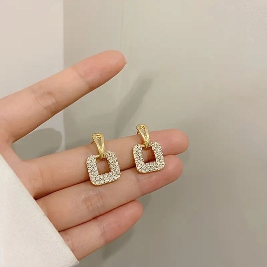 Radiant Square Drop Earrings